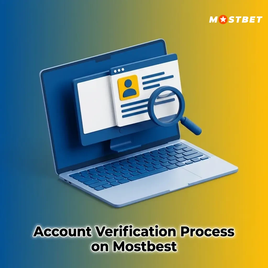 Mostbet account verification process showing steps to upload ID documents like Aadhaar card or passport for approval
