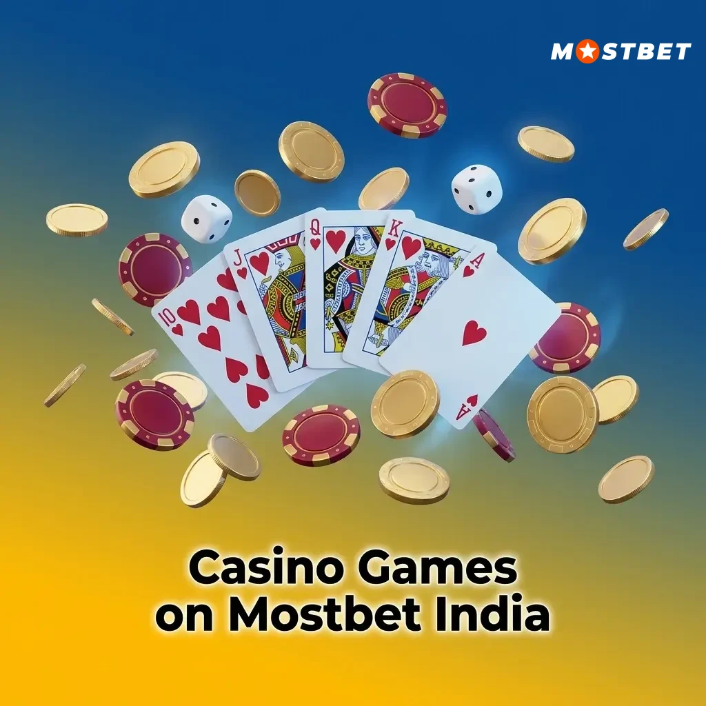 Mostbet India casino games including slots, live dealer, Teen Patti, Andar Bahar, roulette, and crash games