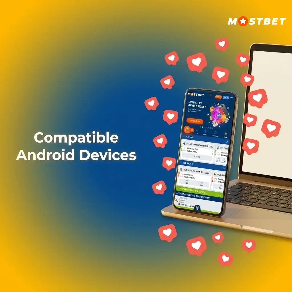 Mostbet app compatible Android devices in India including Samsung, Redmi, Realme, OnePlus, Vivo, OPPO, Motorola, Infinix, Poco