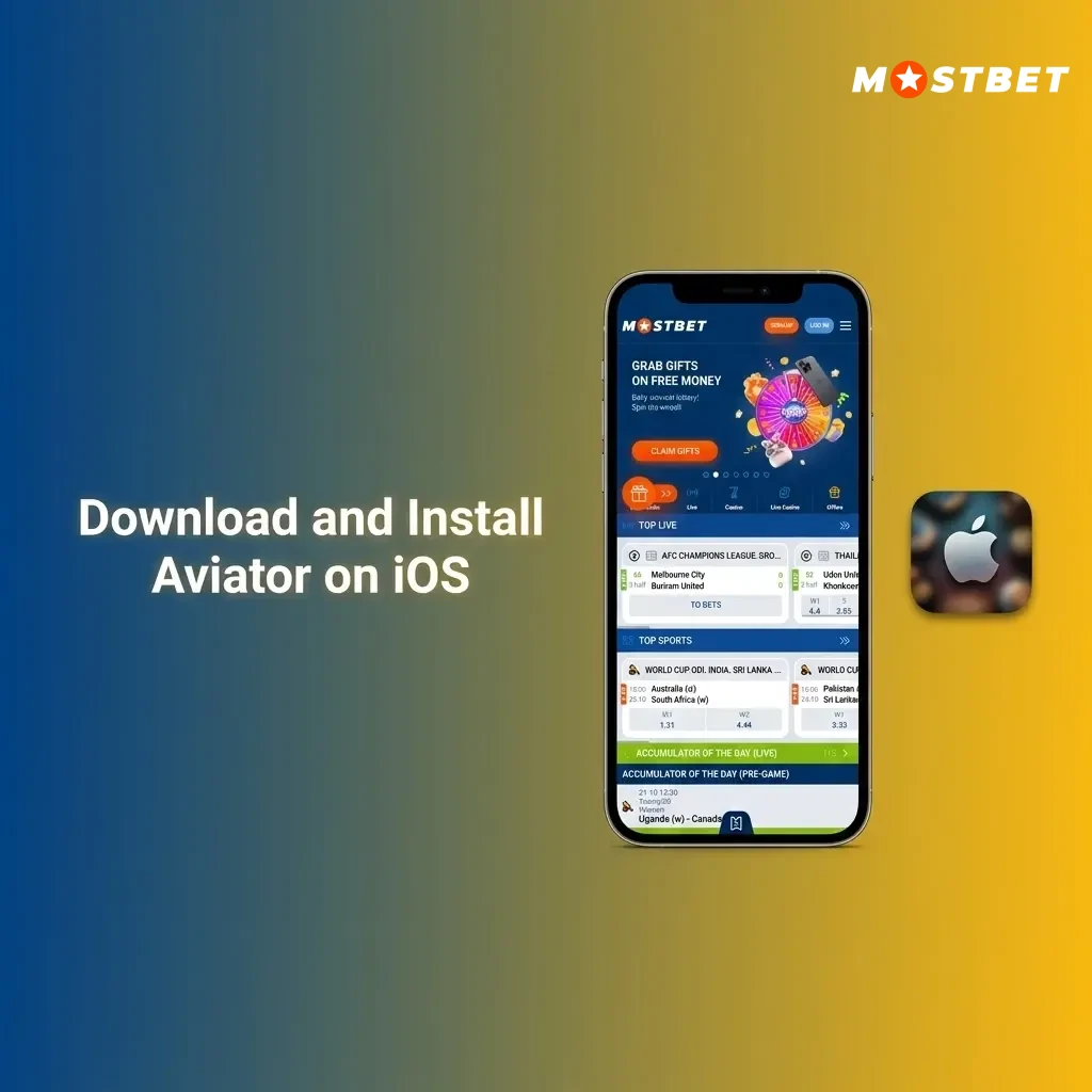 Mostbet app download and install guide for Aviator game on iOS iPhone and iPad via App Store