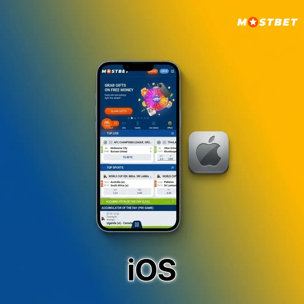 Mostbet iOS app download guide for iPhone and iPad running iOS 12.0 or later via Apple App Store