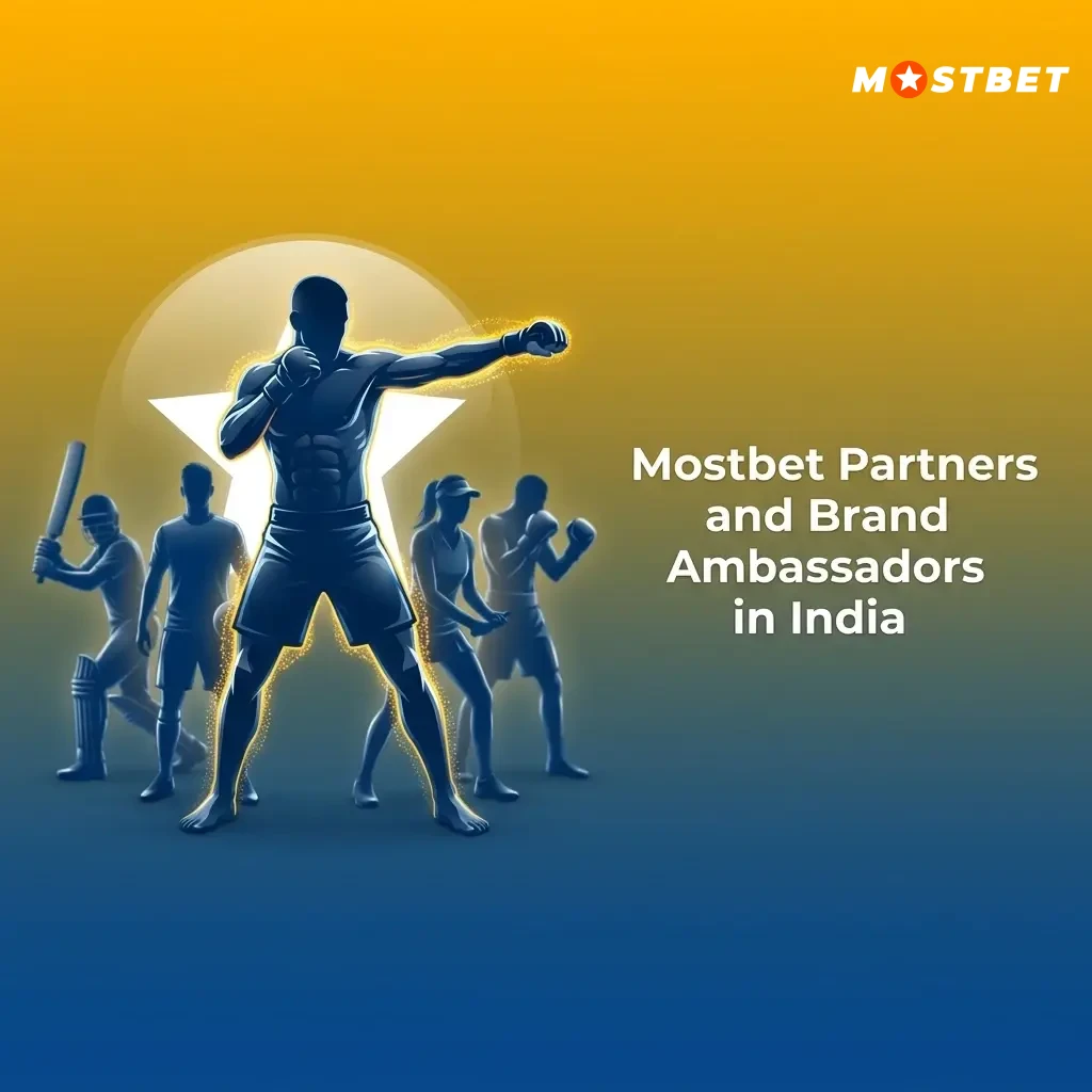 Mostbet India brand ambassadors including Virat Kohli and sports partnerships supporting cricket betting promotions