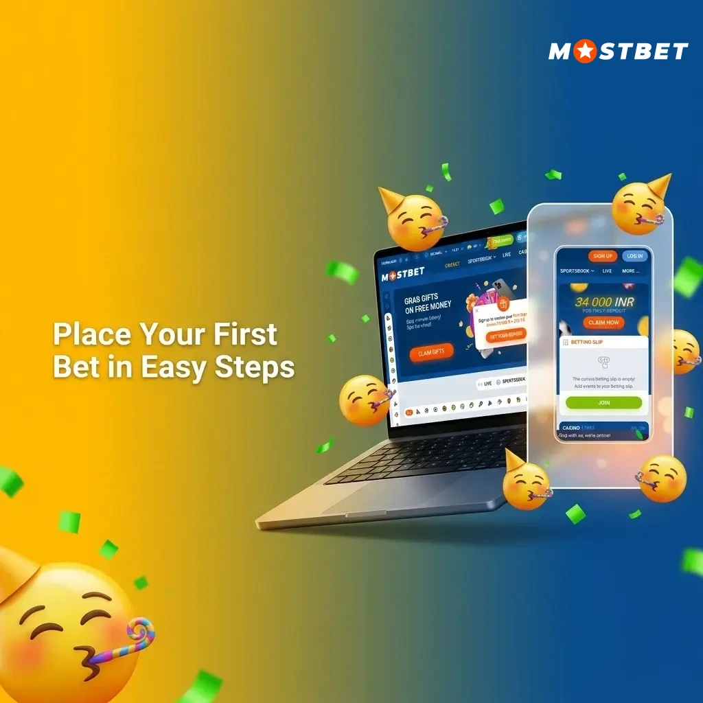 Step-by-step guide to placing your first sports bet on Mostbet platform in INR for Indian users