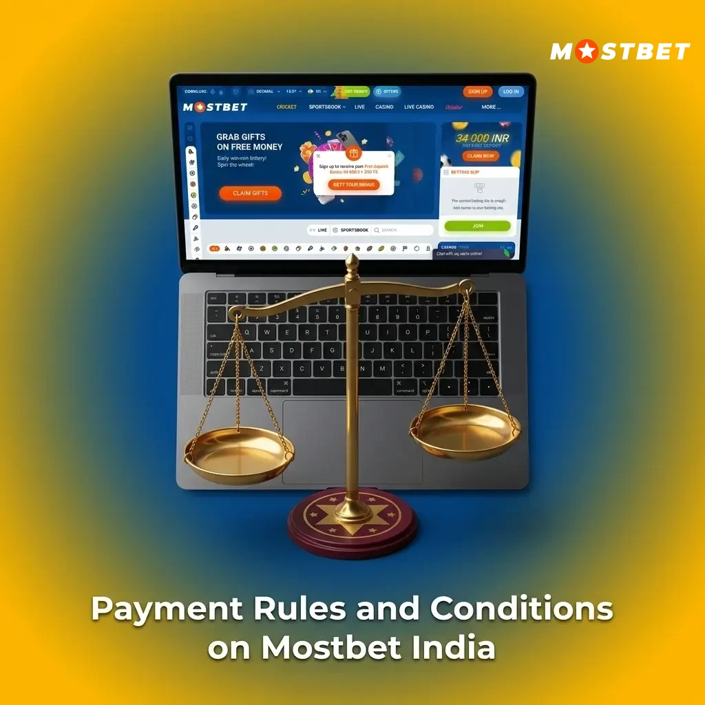 Mostbet India payment rules covering verification, deposits, withdrawals, bonus conditions, and INR transactions for Indian users