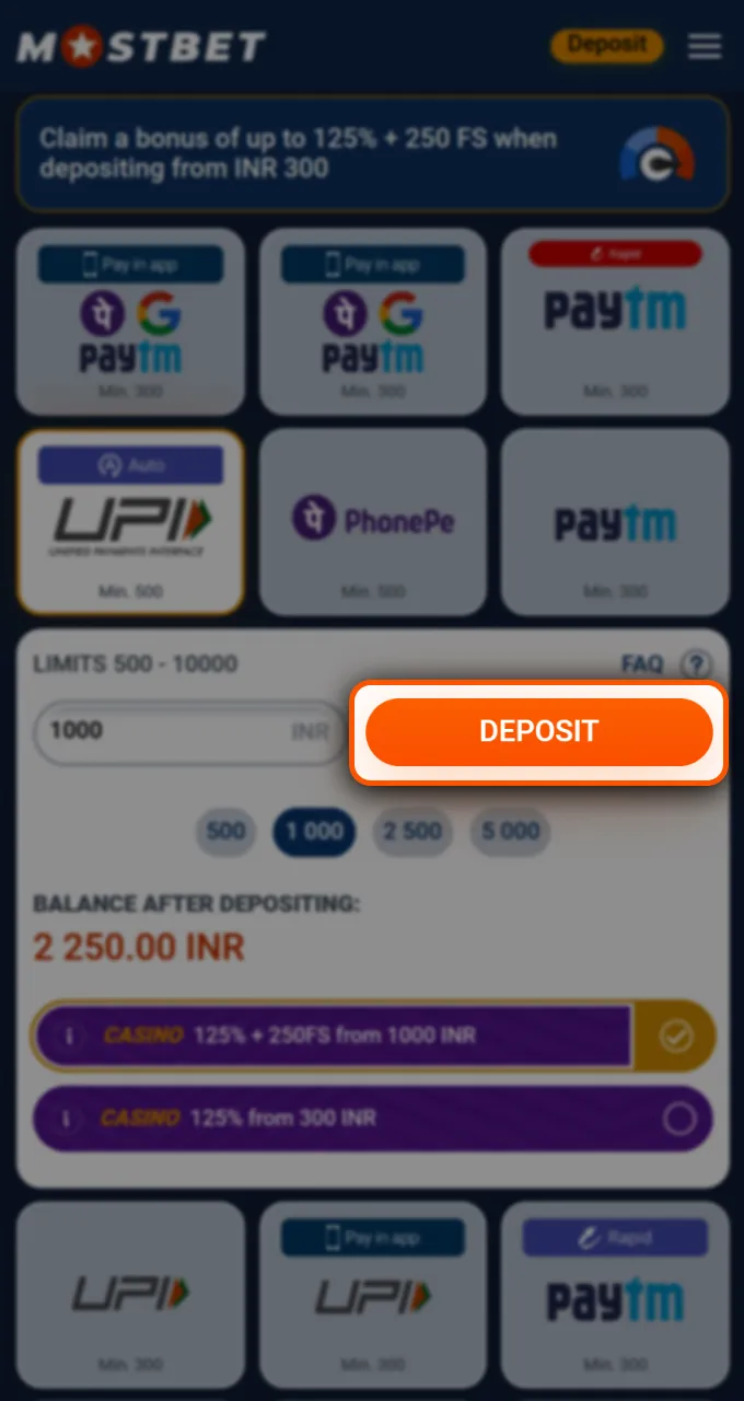 Confirm your deposit at Mostbet and start enjoying bonuses instantly.