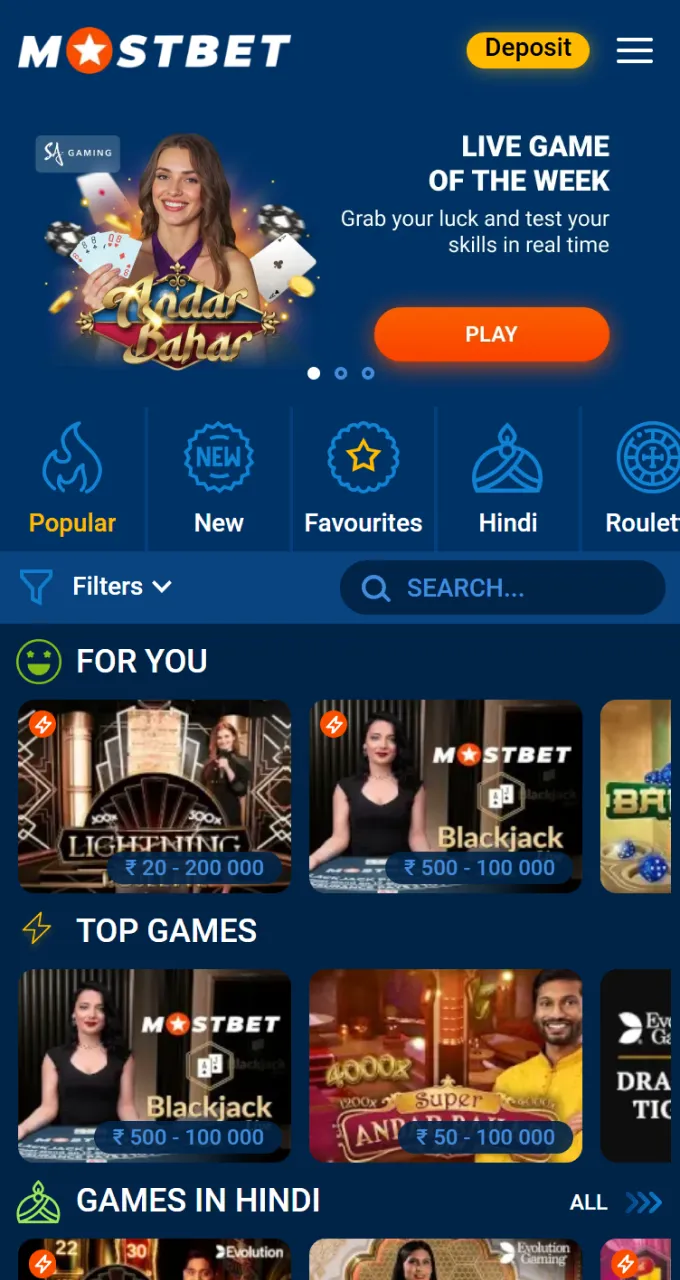Dive into the exciting world of live gaming at Mostbet online casino today.