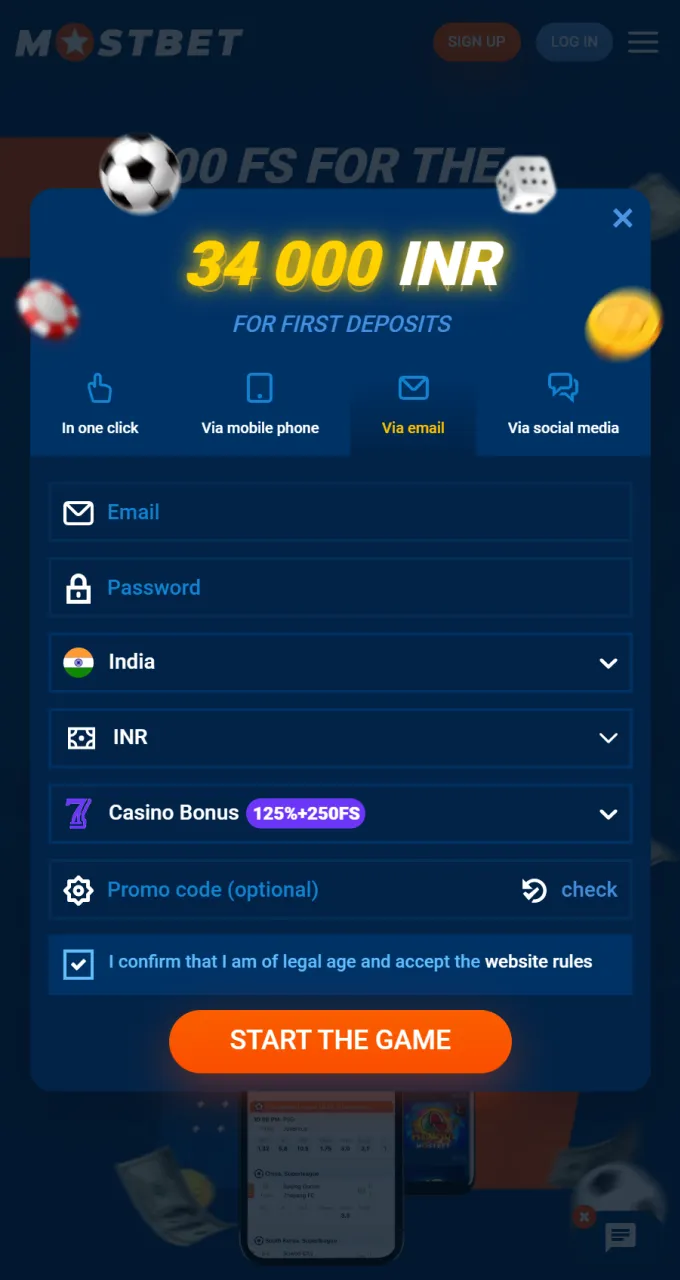 Create an account at Mostbet today and start playing with live dealers.
