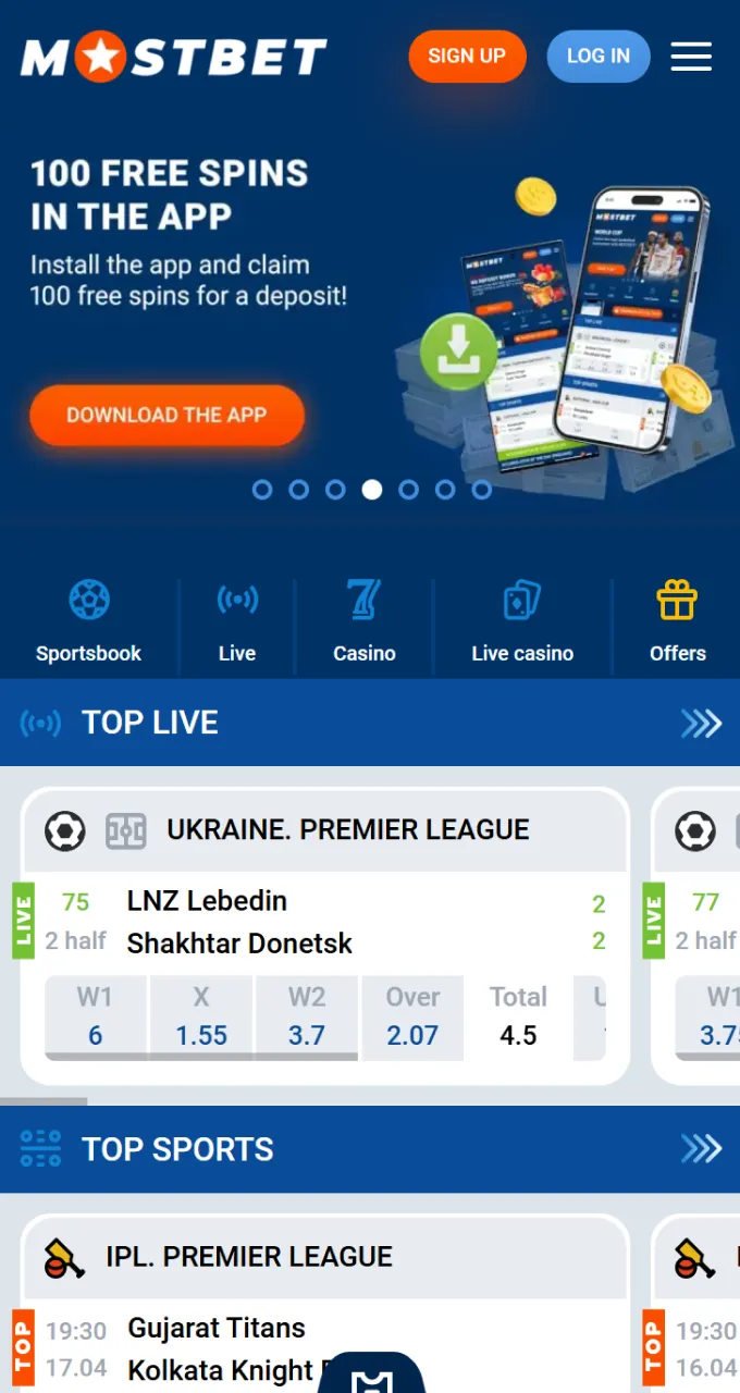 Open the website to begin a simple registration on Mostbet and enter the promo code.