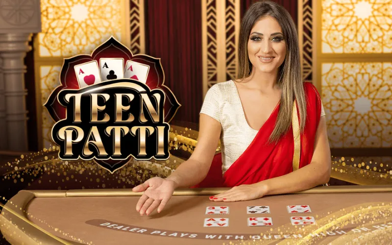 Play the authentic Indian card game Teen Patti with live dealers at Mostbet.