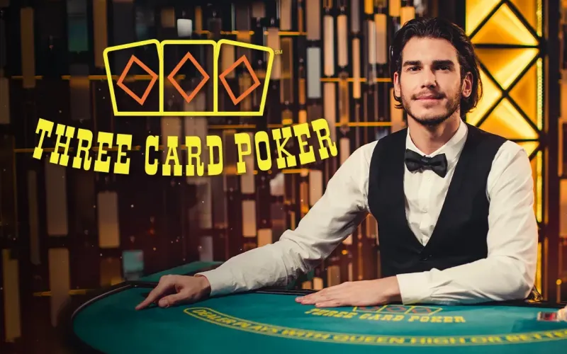 Test your poker strategy and try to get a winning hand in Three Card Poker at Mostbet Casino.