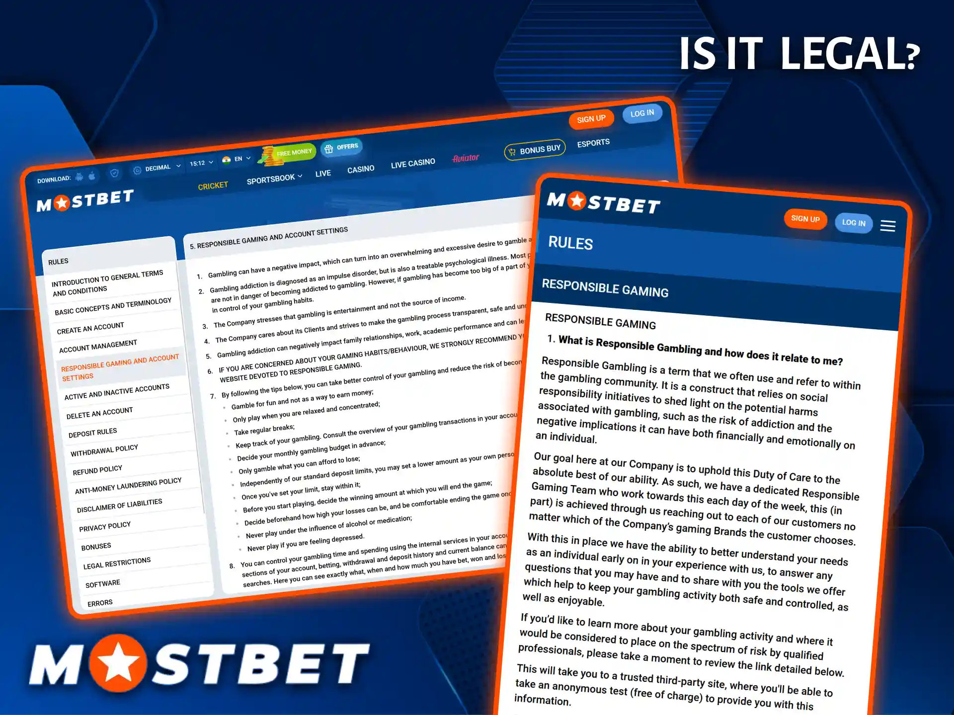 Mostbet Casino operates on a legal basis, ensuring a safe and transparent environment for all its valued players.