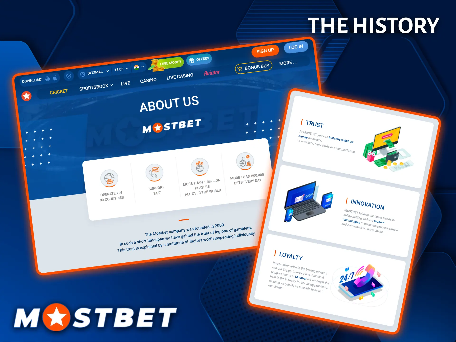 Explore the rich history of Mostbet, built on trust and innovation within the industry.