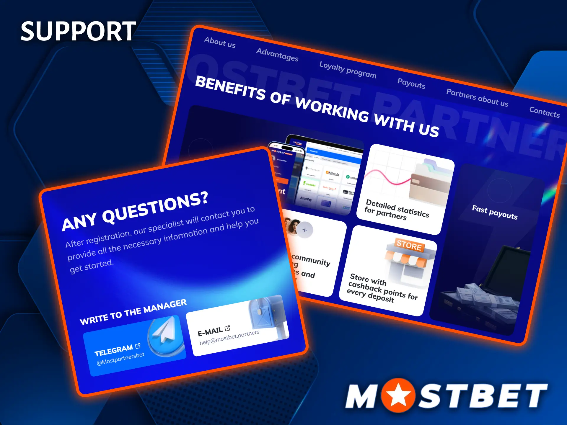 Mostbet offers comprehensive support and detailed statistics.