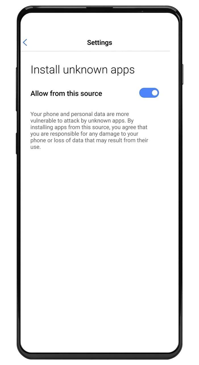 Allow installation from unknown sources to fully enjoy mobile games with Mostbet.