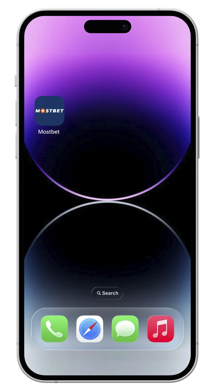 Launch the Mostbet app from the home screen to instantly access your bets.