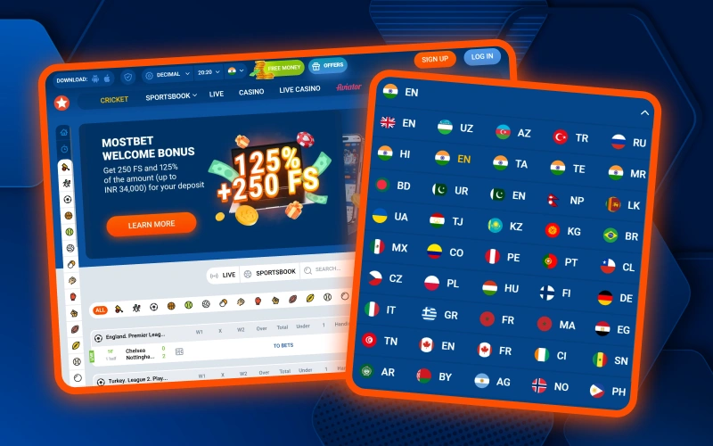 Mostbet online casino provides a user-friendly interface, available in many regional languages ​​for players from India.
