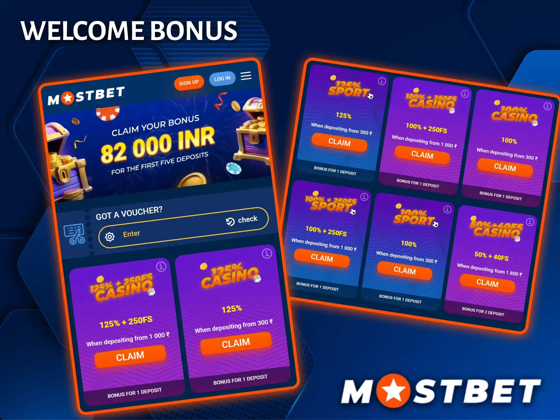 Start your winning journey with a massive welcome gift from the Mostbet bookmaker.