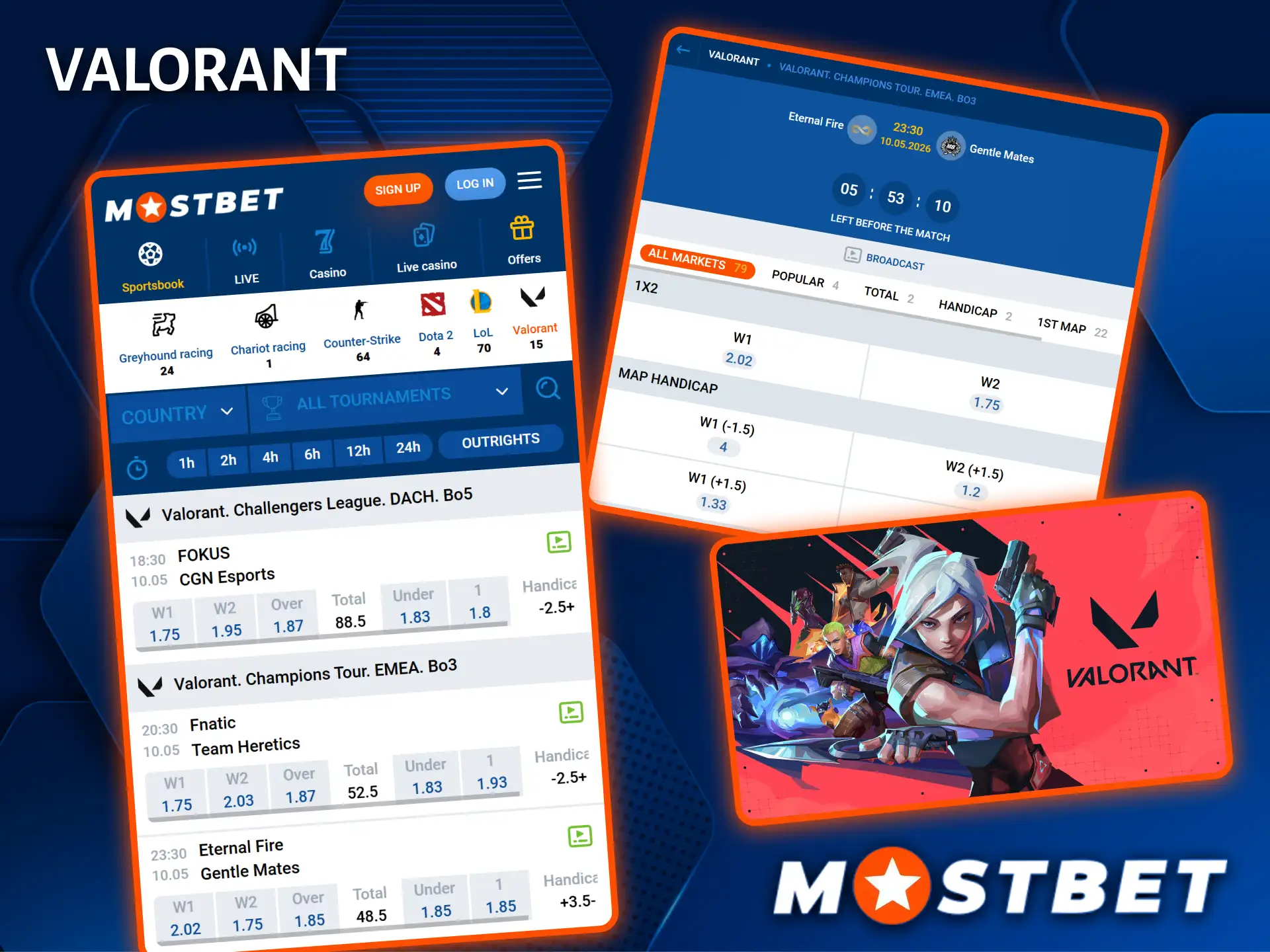 Experience the thrill of betting on Valorant matches with the trusted brand Mostbet.