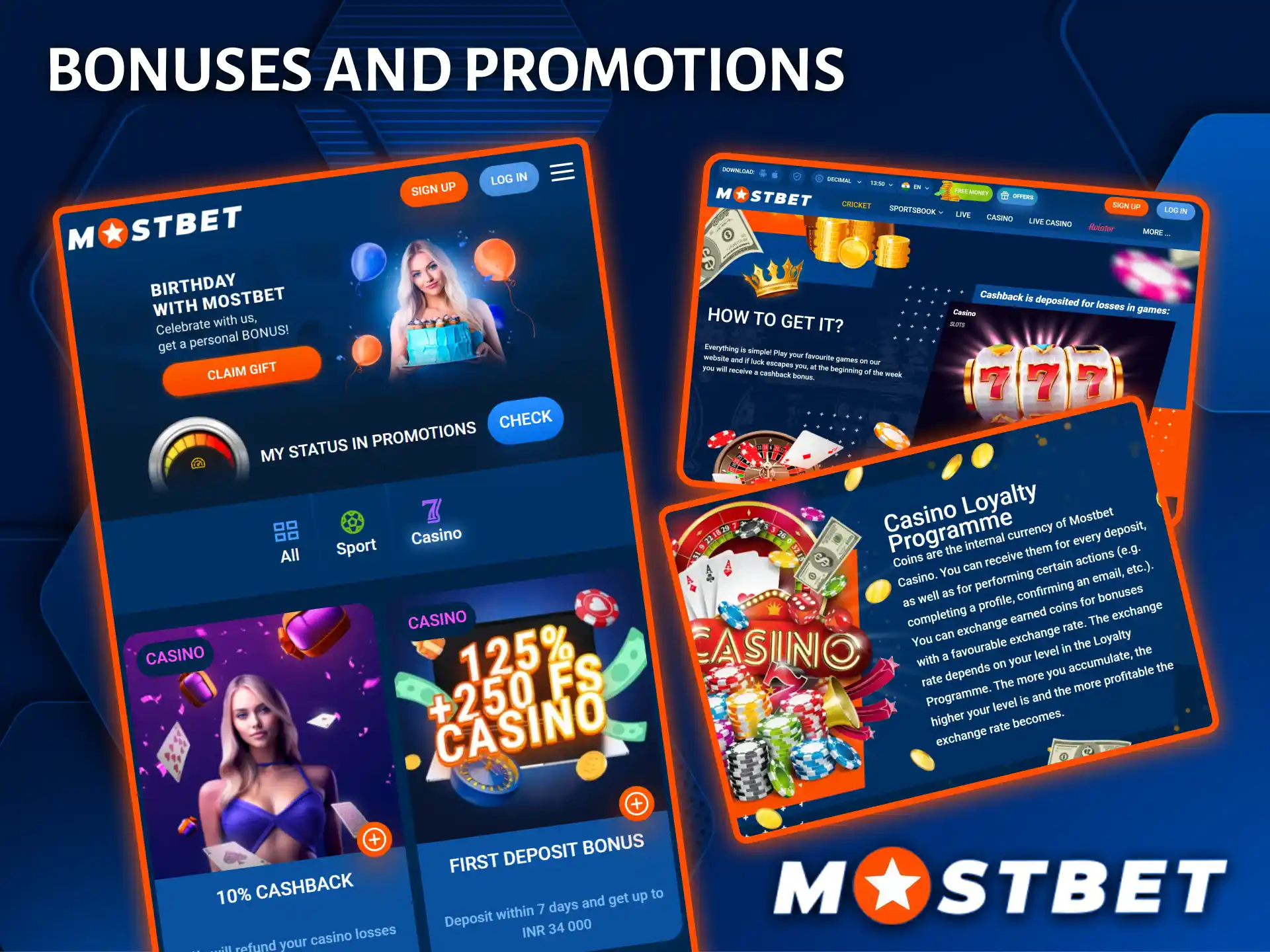 Boost your bankroll with generous bonuses and exclusive loyalty rewards from Mostbet Casino.