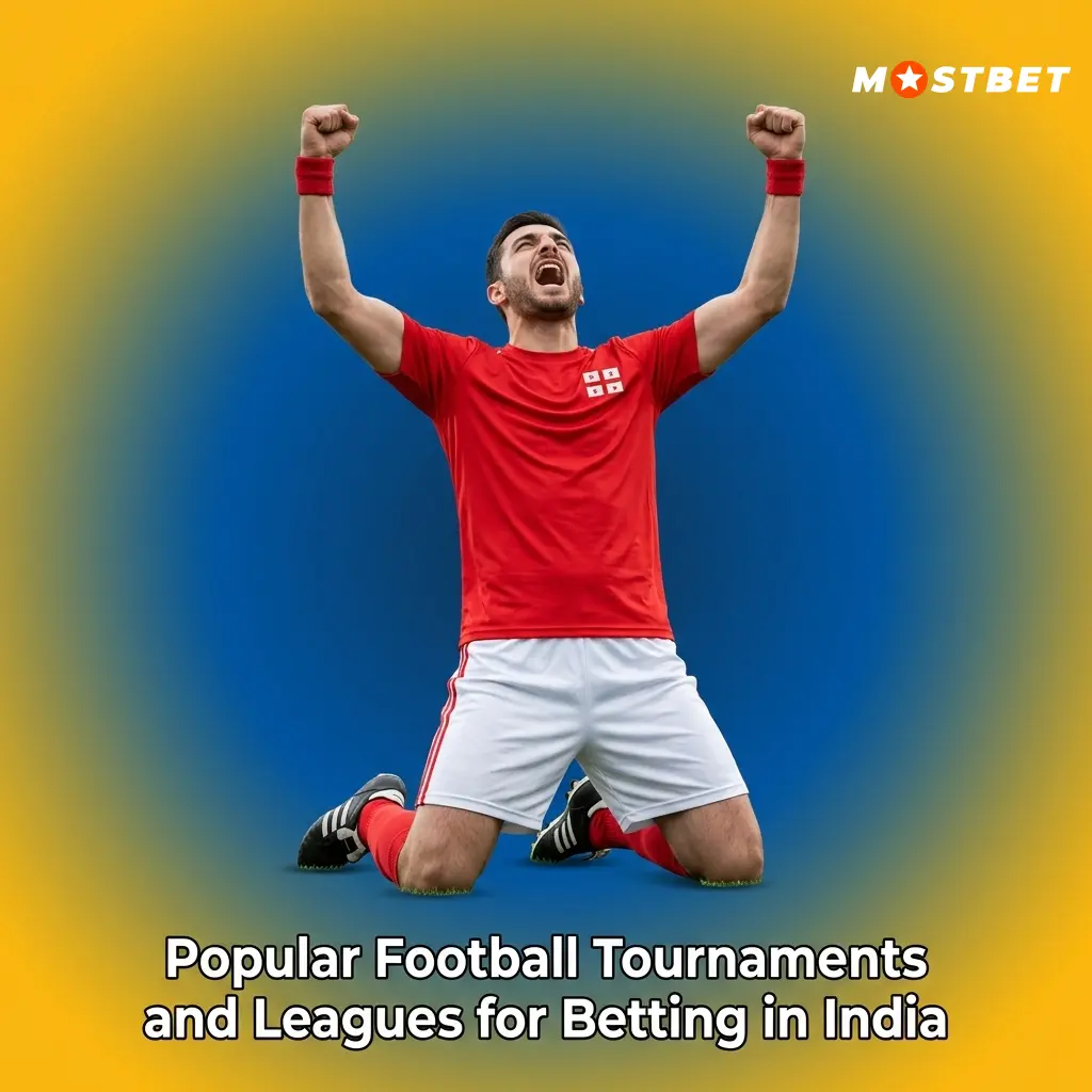 Popular football tournaments and leagues for betting in India on Mostbet including ISL, EPL, UEFA Champions League and FIFA World Cup